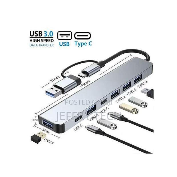 7in2 Usb3.0 Hub Type C Docking Stations Otg Adapter - main view