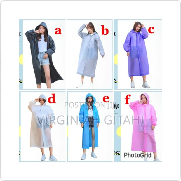 Black Blue Pink Purple Durable Light Weight Eva Rain Coat - main view