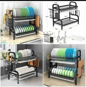 2 Tier High Quality Carbon Steel Dish Rack