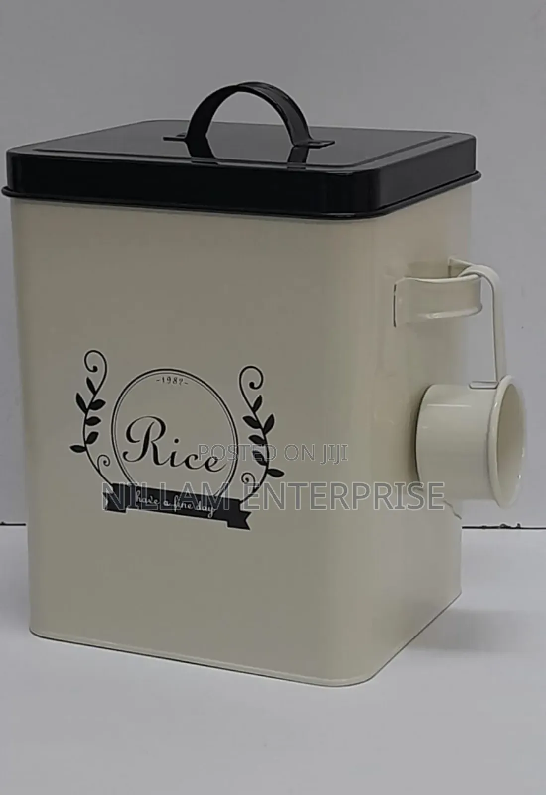 Square Metallic Storage Box. Laundry Detergent//Powder//Food