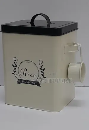Square Metallic Storage Box. Laundry Detergent//Powder//Food