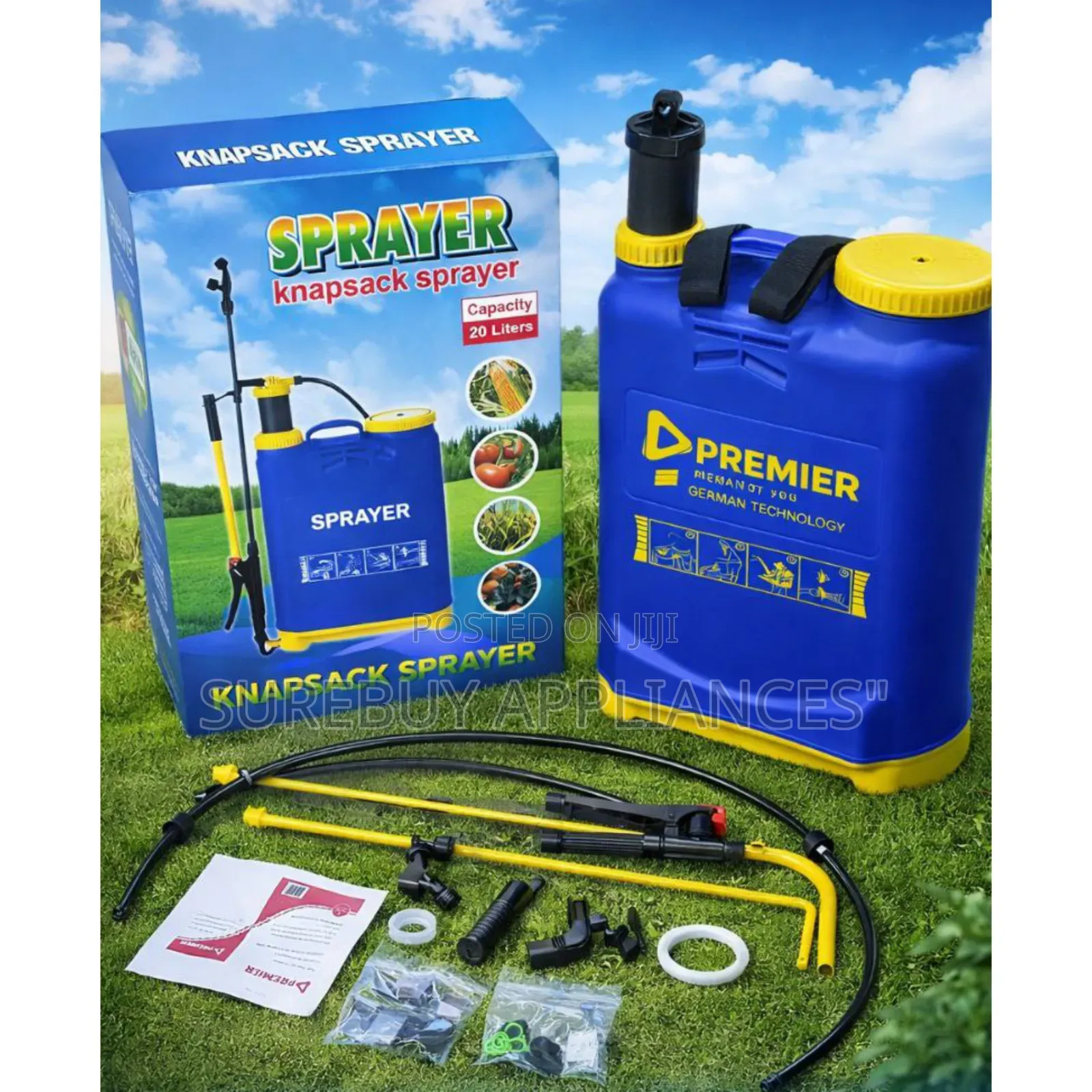 Premier 20l Agricultural Knapsack Sprayer