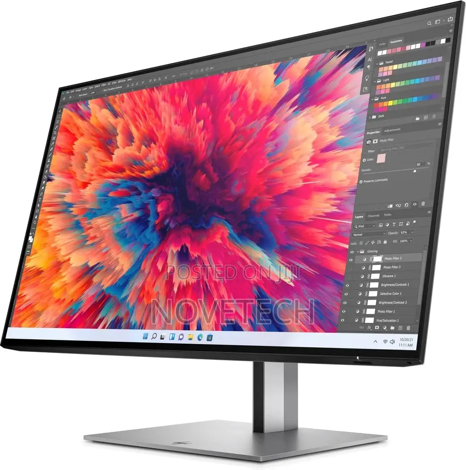 Hp Z24q G3 Computer Monitor (24") Quad Hd Silver