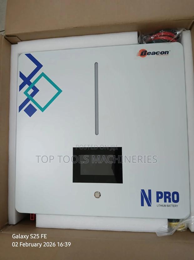 Beacon 5kw 51.2v Lithium Battery - main view