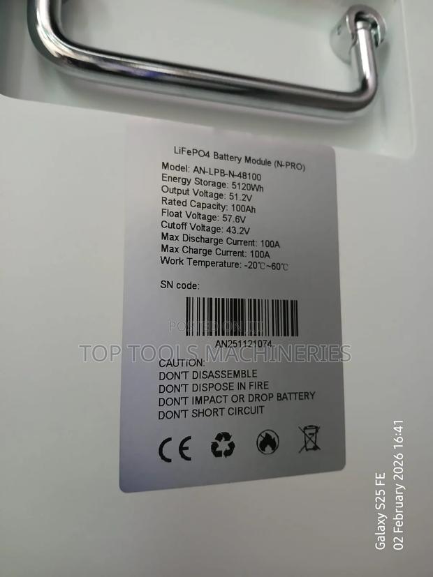 Beacon 5kw 51.2v Lithium Battery - thumbnail 2