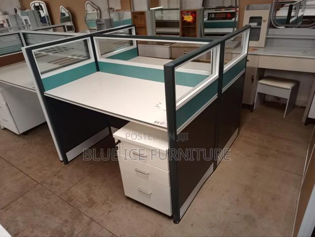 Working Station Table With Drawers - main view