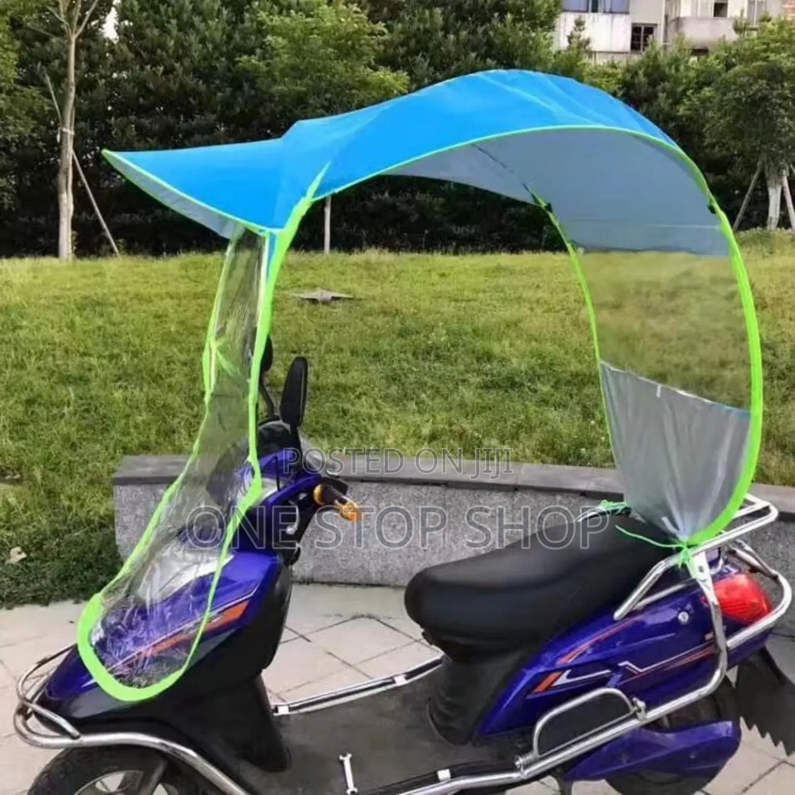 Two Wheeler Rain Guard Canopy Umbrella