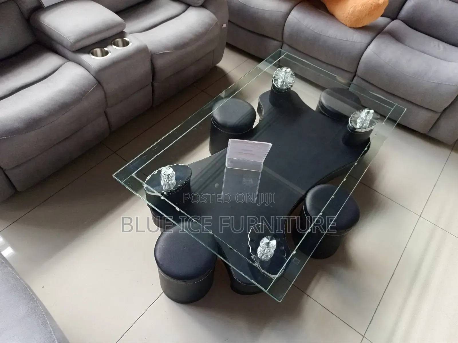 Puff Glass Coffee Table