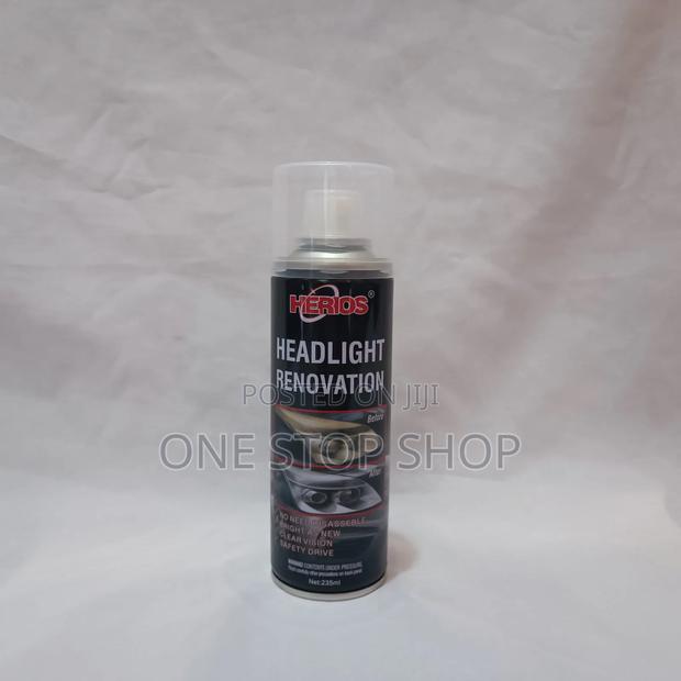 2pcs Headlight Renovation Spray With Sand Paper (235ml Each
