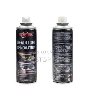 2pcs Headlight Restoration Lens Spray Lamp Cleaner+Sandpaper - thumbnail 2