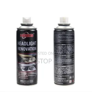 Headlight Restoration Lens Spray Lamp Cleaner+Sandpaper