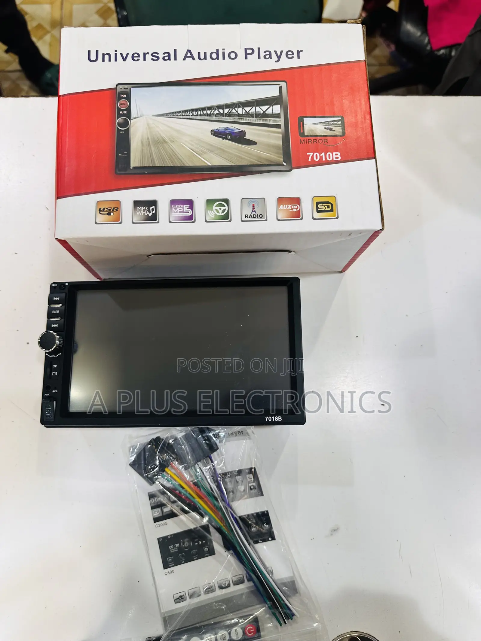 7018 7 Inch Mp5 Radio/Bt/Usb + Free Reverse Camera –Touchscreen Stereo