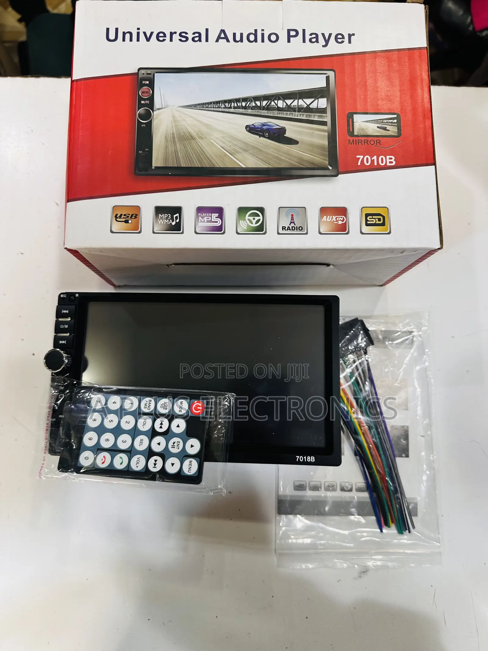 7018 7 Inch Mp5 Radio/Bt/Usb + Free Reverse Camera –Touchscreen Stereo