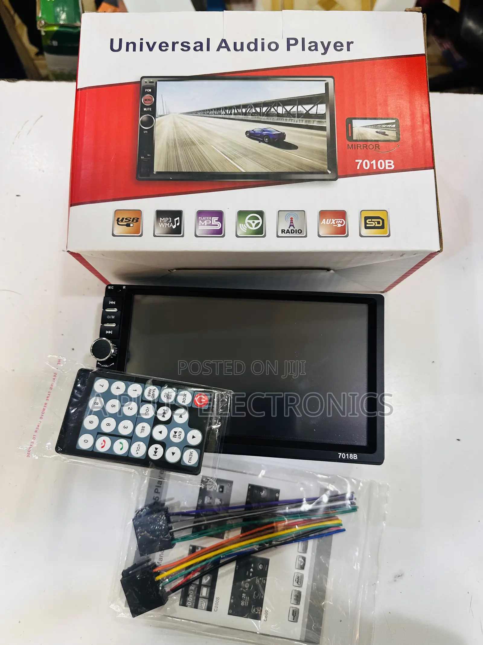 7018 7 Inch Mp5 Radio/Bt/Usb + Free Reverse Camera – Double Din