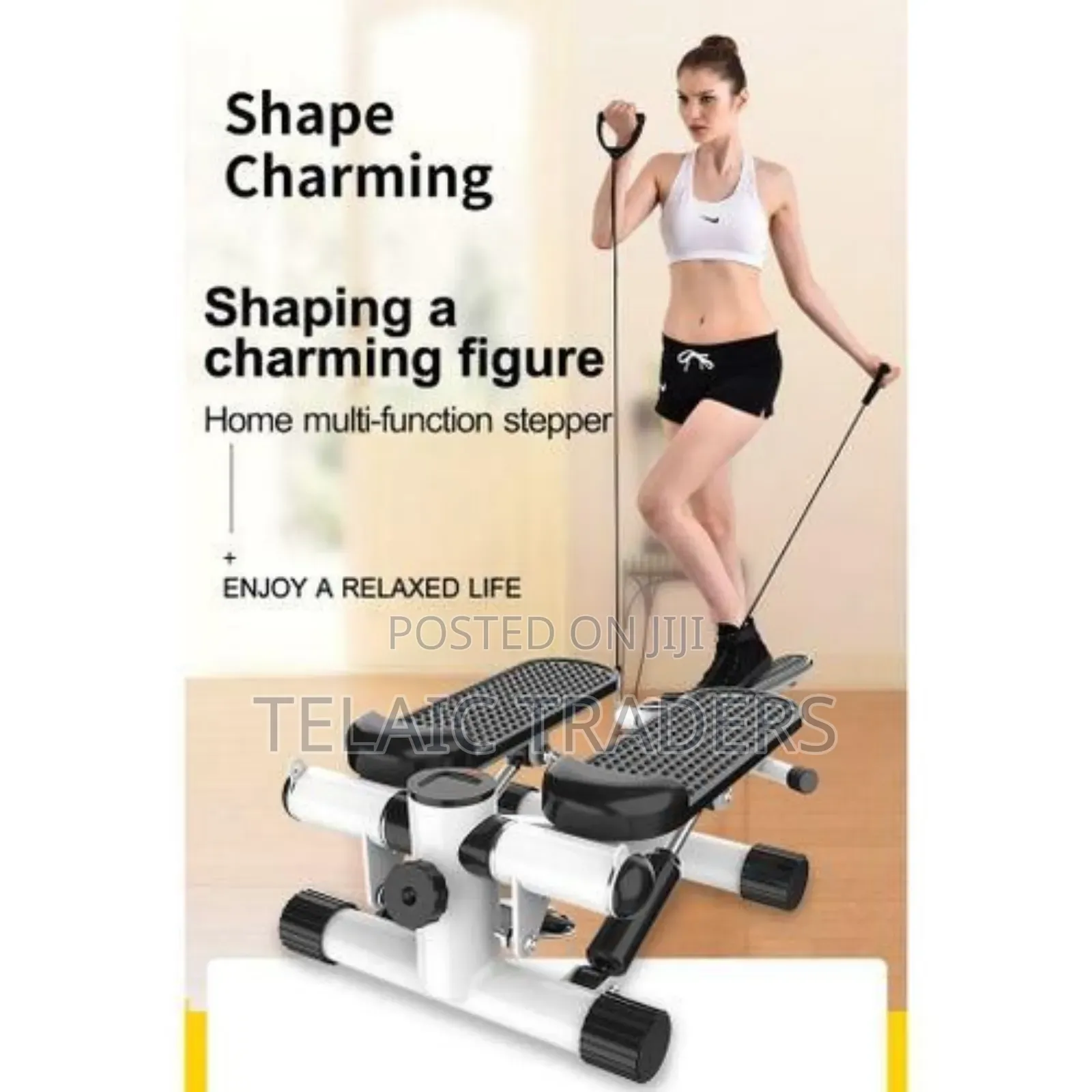 Mini Stepper With Resistance Bands