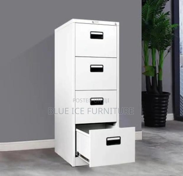 Metallic 4 Drawers Storing Office Cabinet