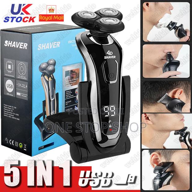 5in1 Electric Rechargeable Shaver,Nose Trimmer, Massage/Scrub Brush