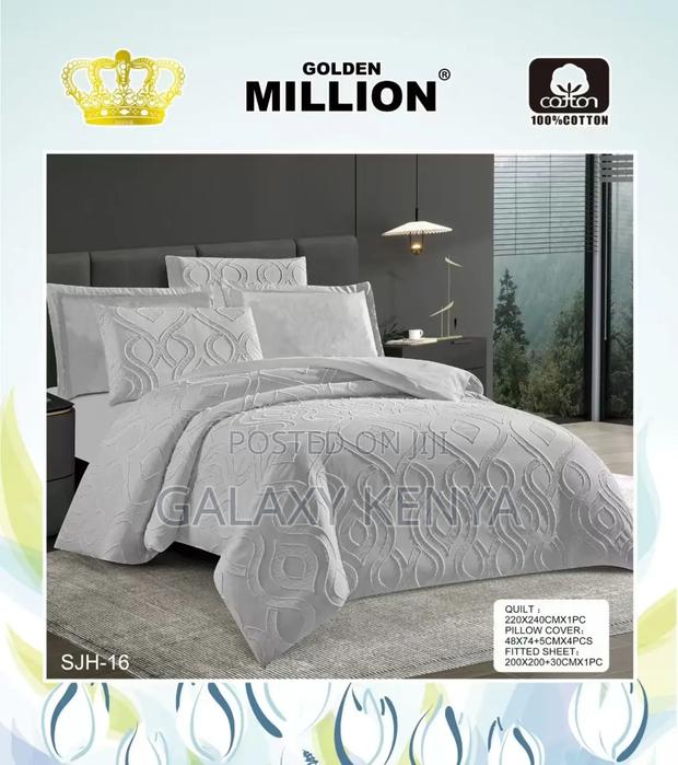 6pcs Tufted Cotton Duvet Cover Set - thumbnail 3