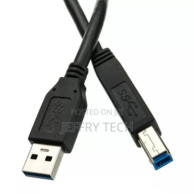 Black Usb 3.0 Printer/Device Cable, Type a to B Male 10u3-02206bk - main view