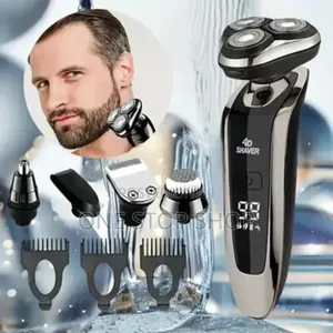 5in1 Men Electric Shaver,Beard Trimmer With 3 Combo Attachment
