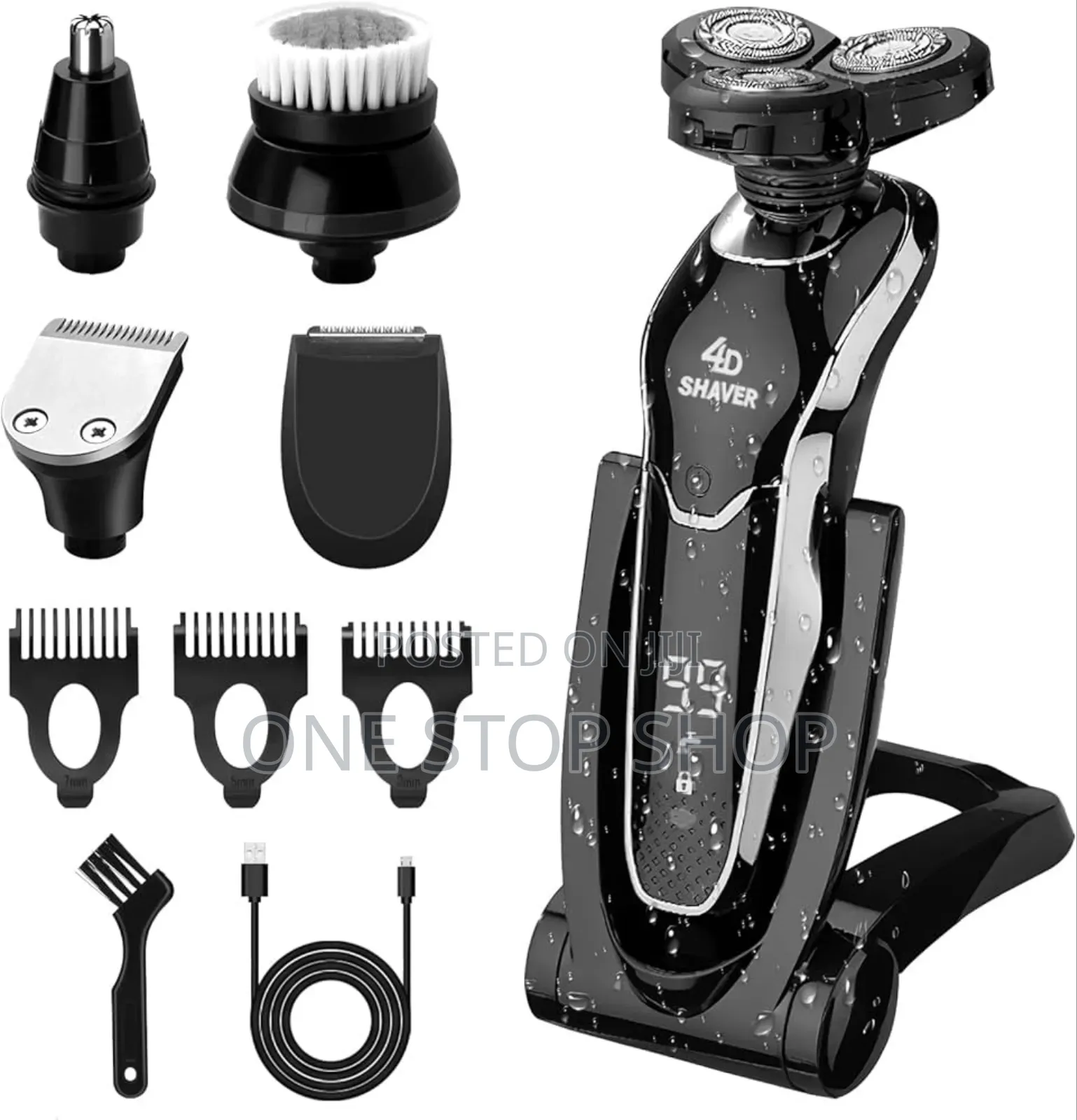 5in1 Electric Razor Rotary Shaver Pop Up Trimmer