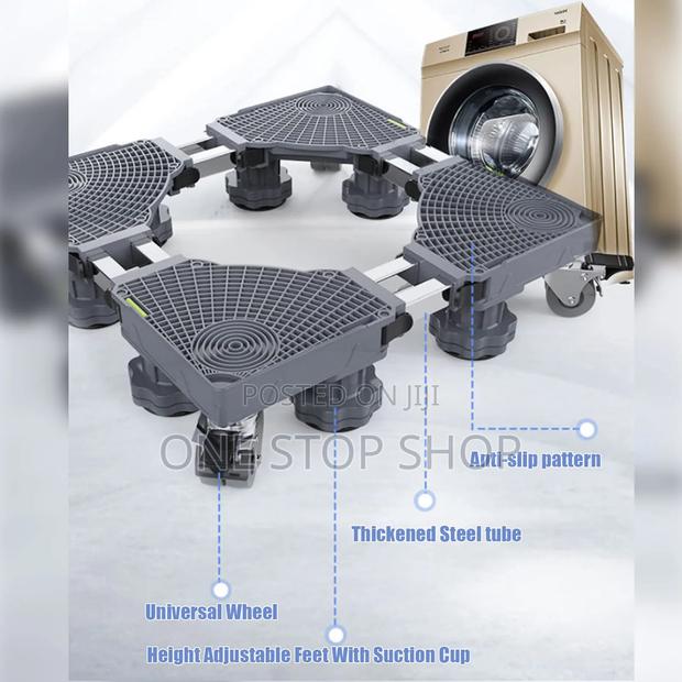 Washing Machine/Fridge Stand With 4 Wheels Swivel Casters Locking - main view