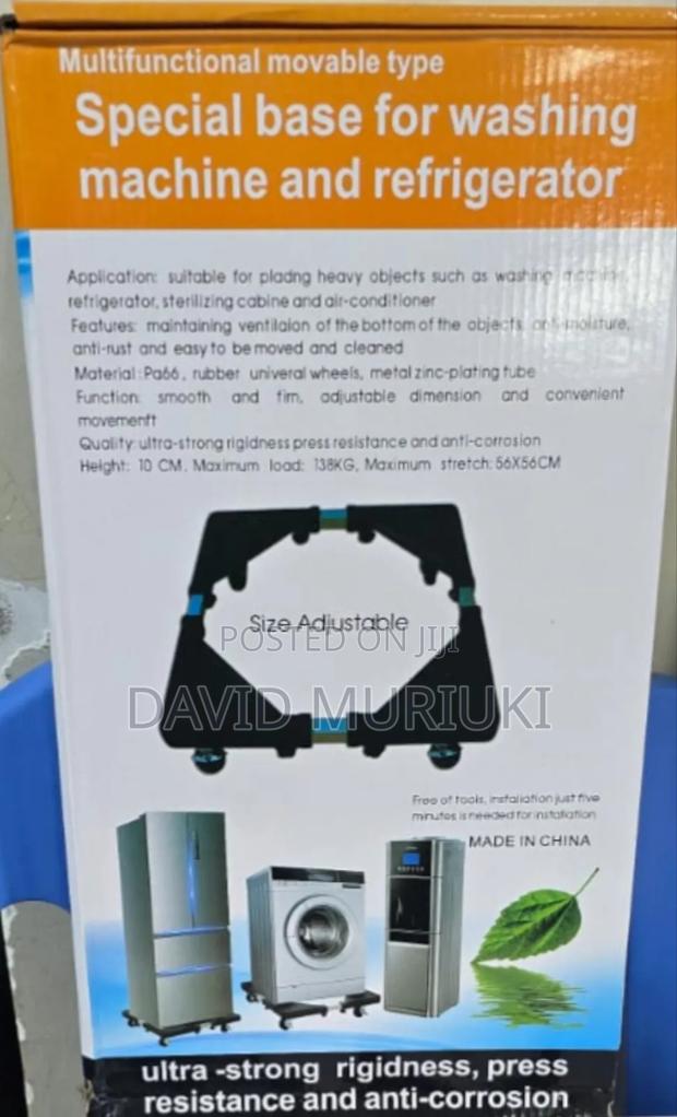 Heavy-Duty Adjustable Fridge Stand