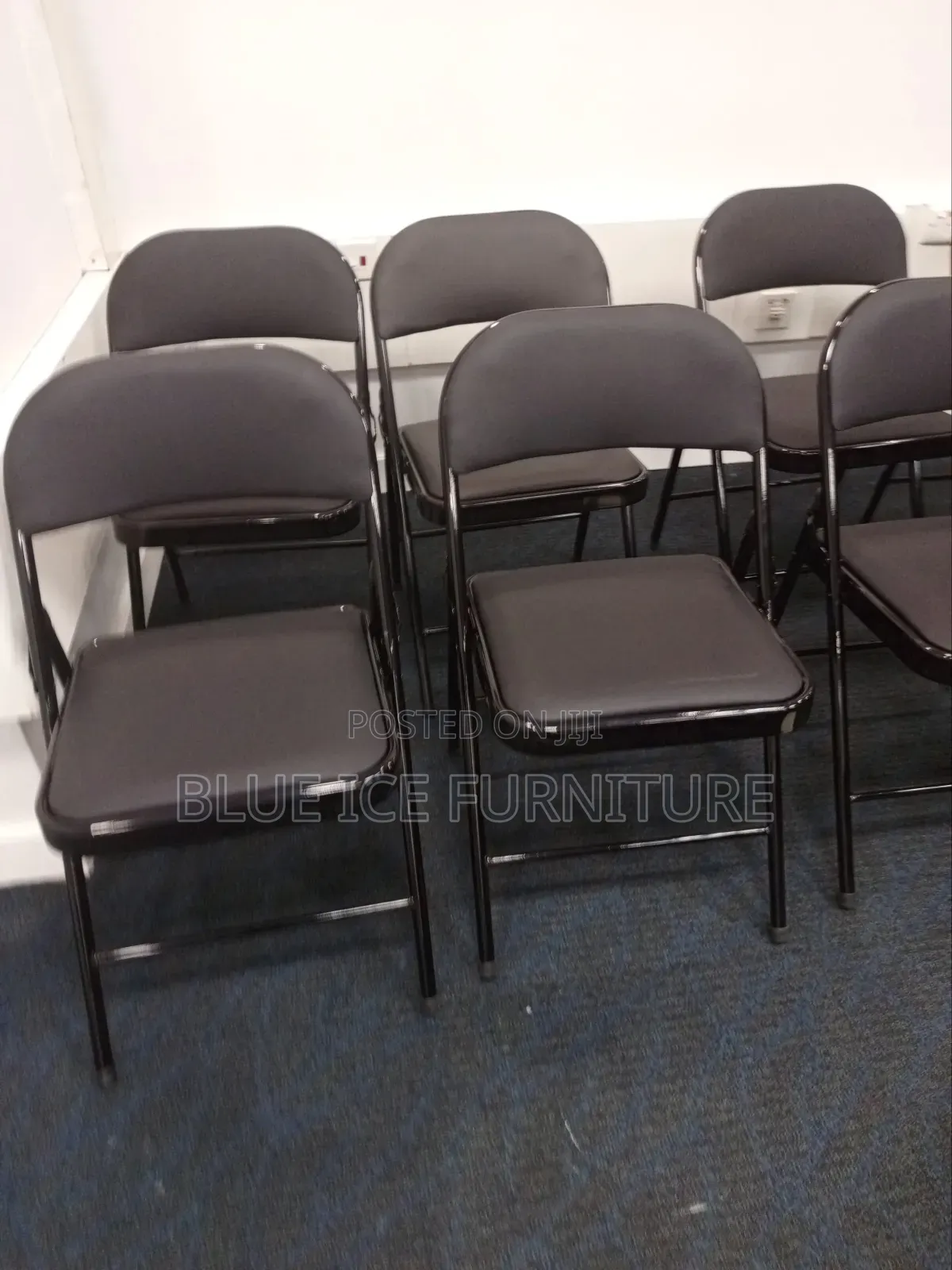 Metallic Leather Foldable Chair