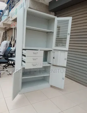 3 Segment Locking Office Cabinet