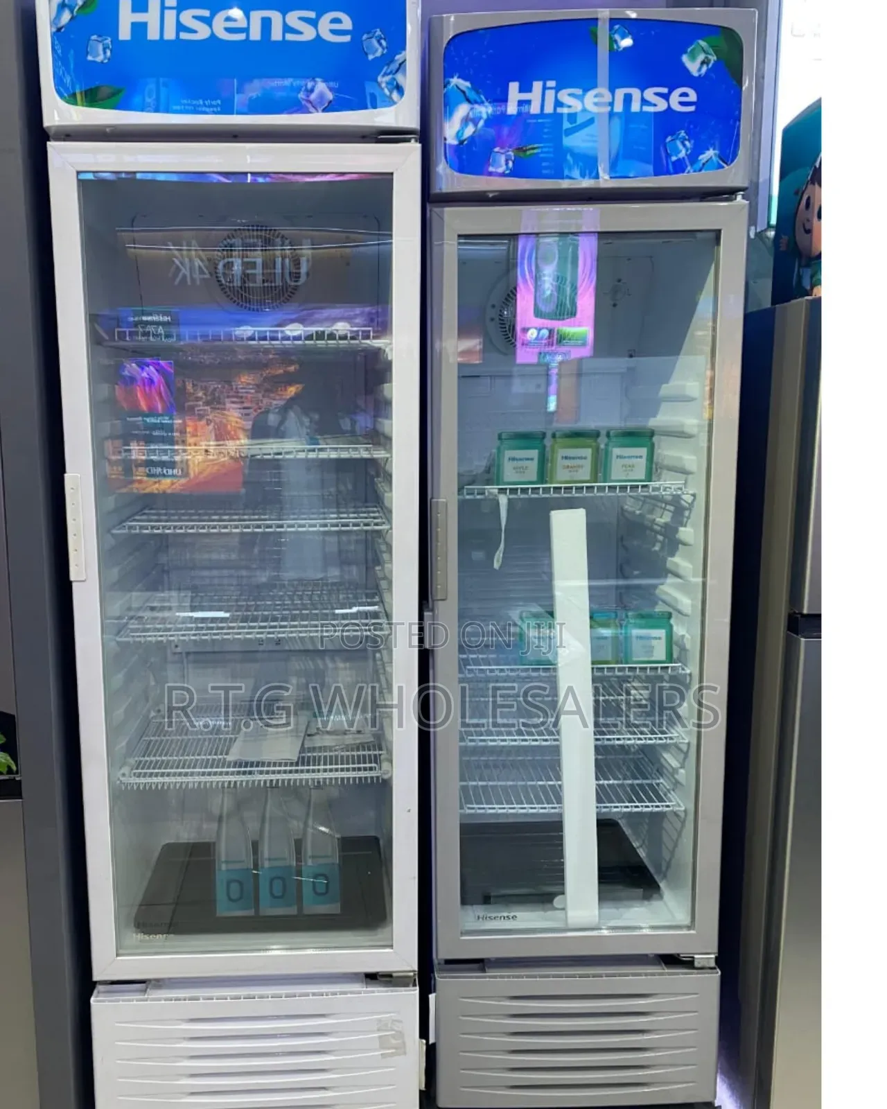 Hisense 192l Showcase Chiller Fridge – Glass Display Cooler