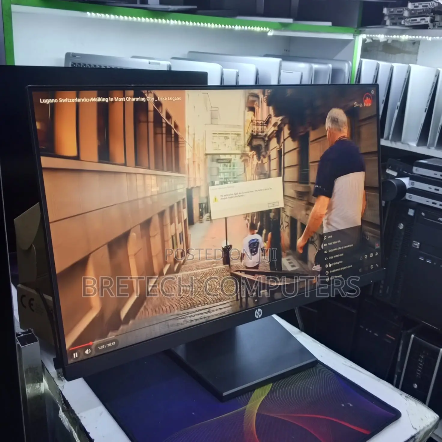 Hp 24” Edge to Edge Monitor