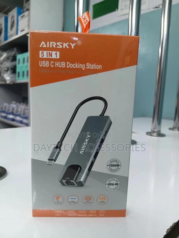 Airsky 5 in 1 Usb-C Docking Station for Laptop [Hc-13m] - thumbnail 2