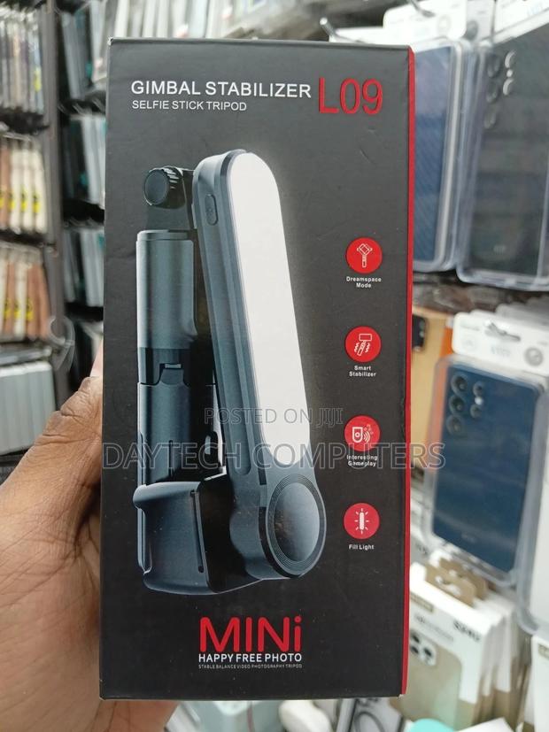 L09 Gimbal Stabilizer Foldable Wireless Bluetooth Selfie Stick Tripod - thumbnail 3