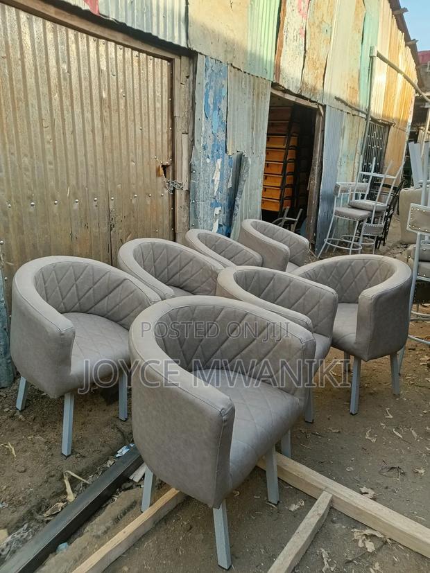 Grey and White Styling Seats or Vip Restaurant Chairs - main view