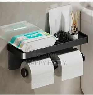 *Double Roll Wall-Mounted Paper Holder