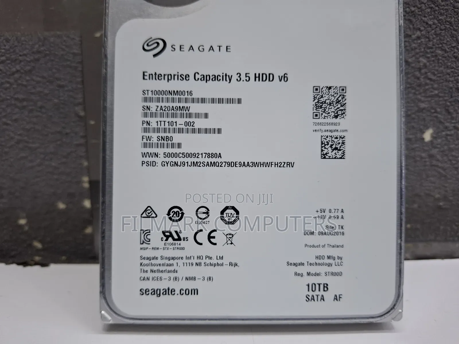 Seagate Enterprise Capacity | 10tb 7200 Rpm Sata 3.5" Hard Disk