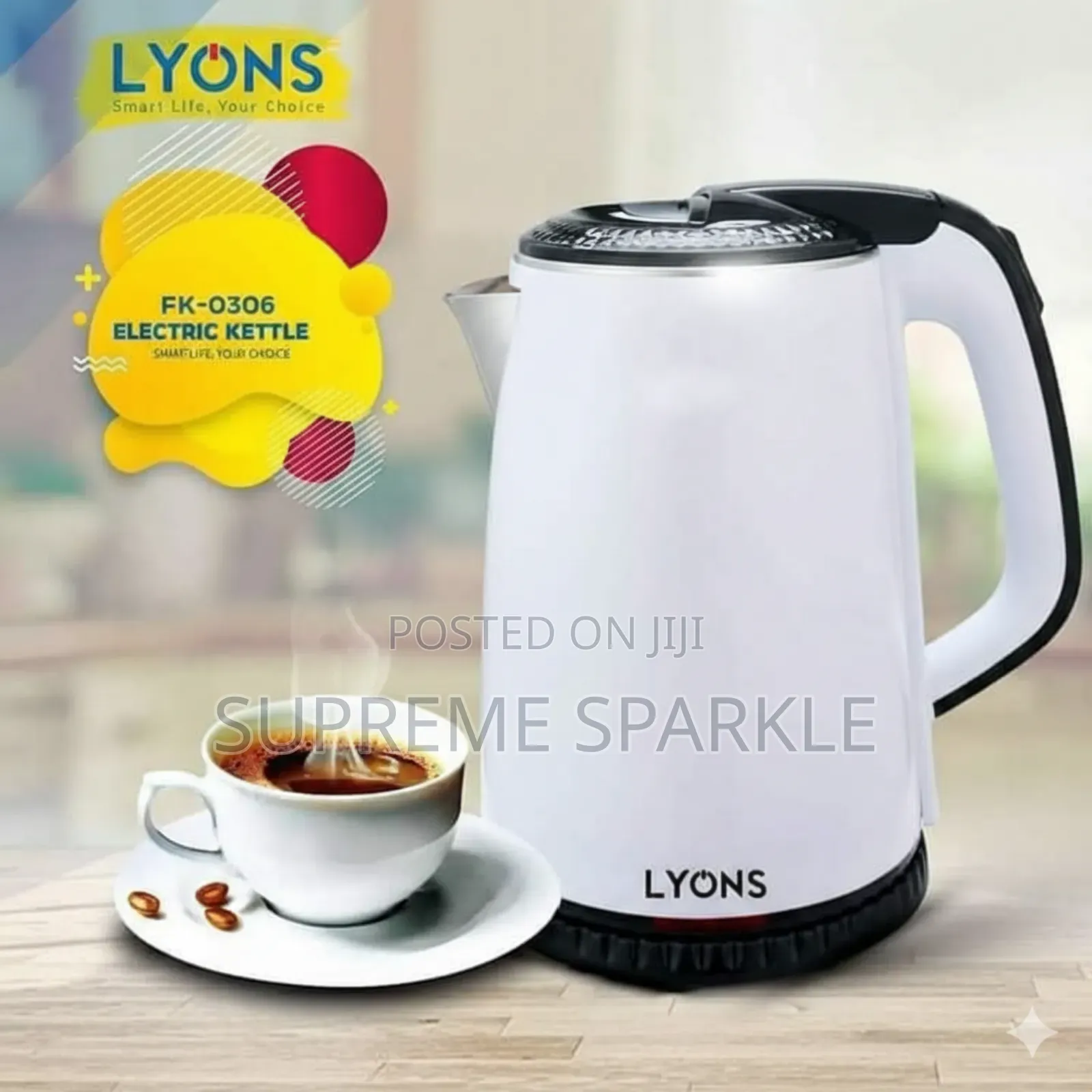 Lyons Fk-0306 Electric Kettle, 1.8 Litres