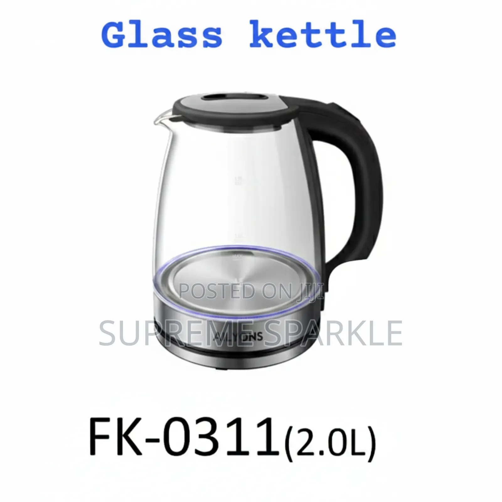 Ailyons Fk-0311 2.0-Litres Electric Glass Water Kettle