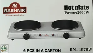 Rashnik Double Hot Plate Electric Cooker. Rn-4079w 2000w