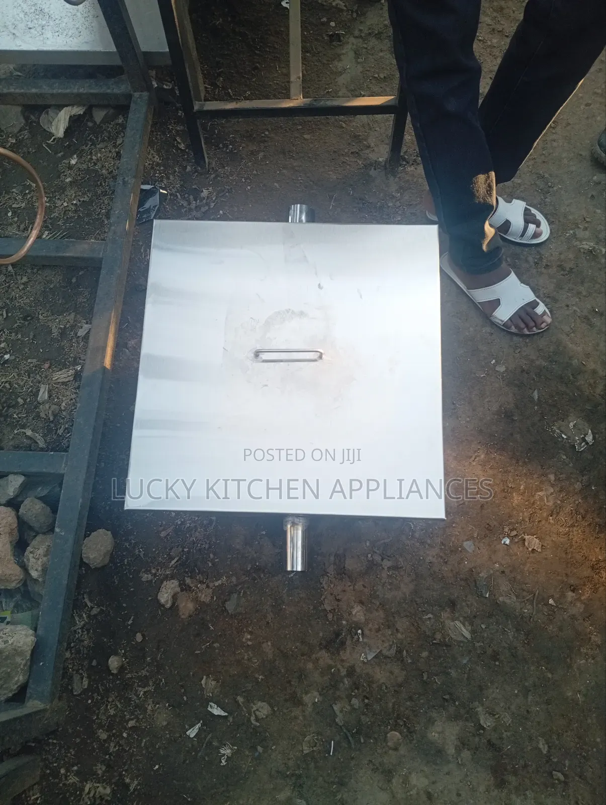 Heavy Gauge Stainless Steel Grease Trap.