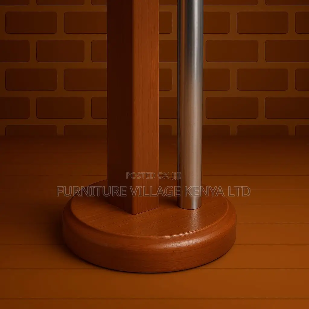 Coat Hanger; Modern Mahogany Office Coat Hanger