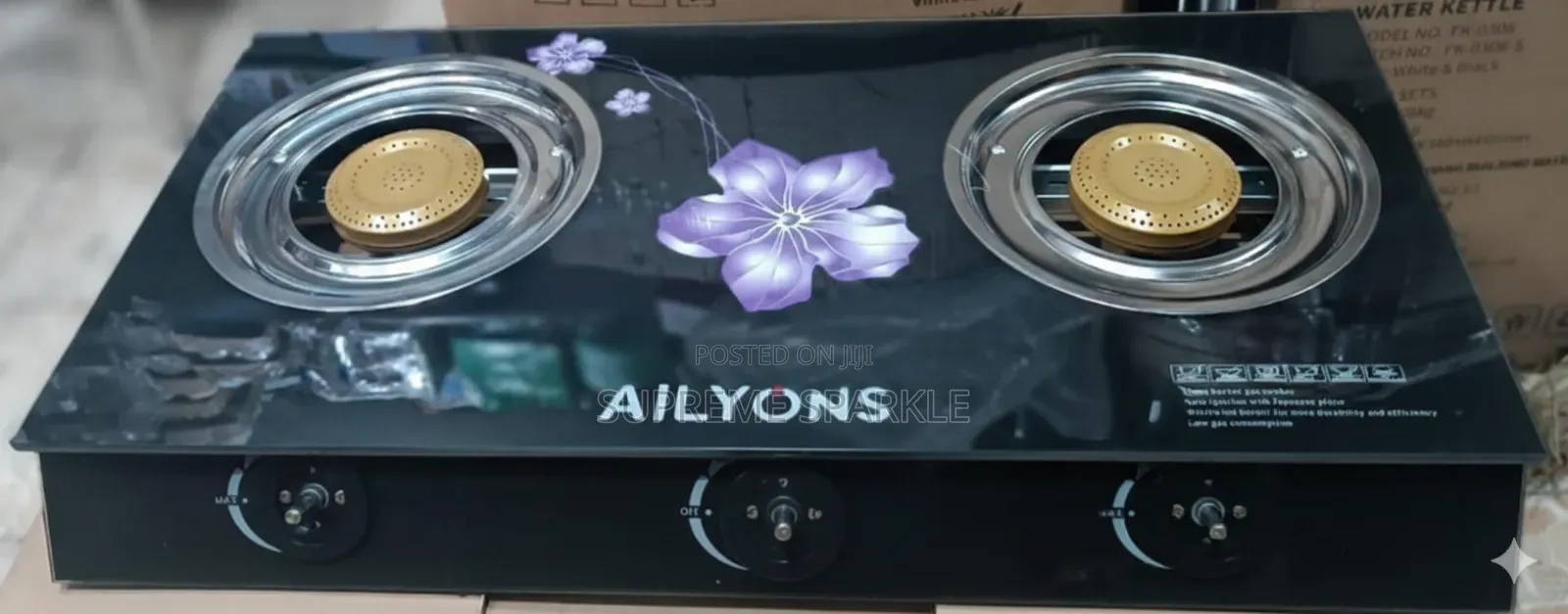 Ailyons 2-Burner Gas Cooker