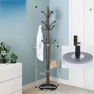 Home Hanger;Durable Steel Coat Hanger With Tree Design And Sturdy Base
