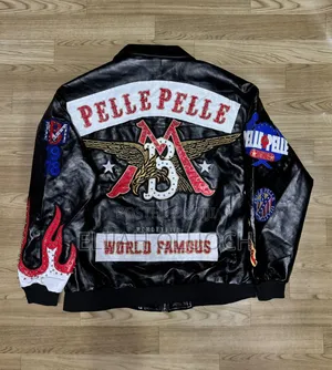 Pelle Pelle American Bruiser Leather Varsity/Heavy Racer Jacket,