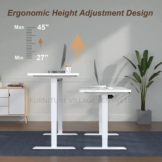Office Desk; Electric Height Adjustable Office Table [120cm] - thumbnail 5
