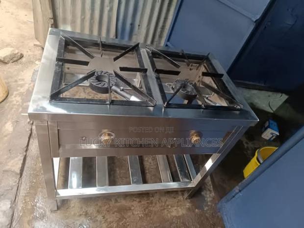 Heavy Duty Stainless Steel High Pressure Two Burner.