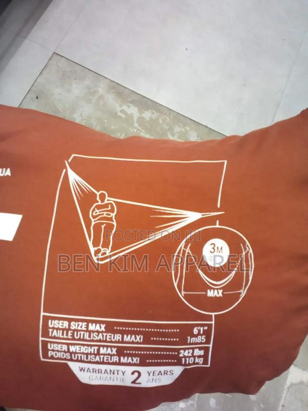 Velvet Soft Polyester 1-2 Persons Hammock 300cms by 175cms Brown - thumbnail 5