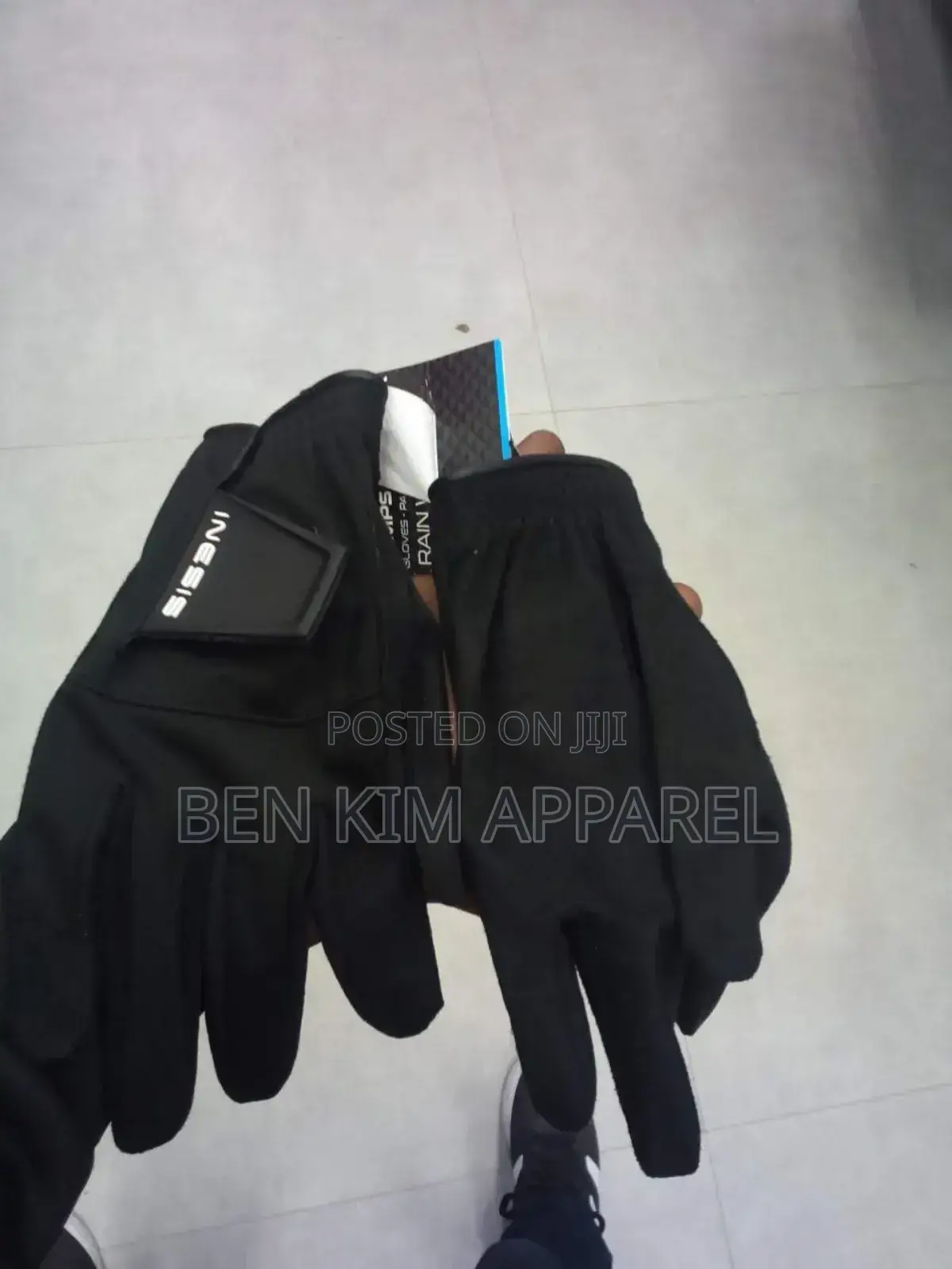 Rain and Wet Weather Golf Gloves Pair Black