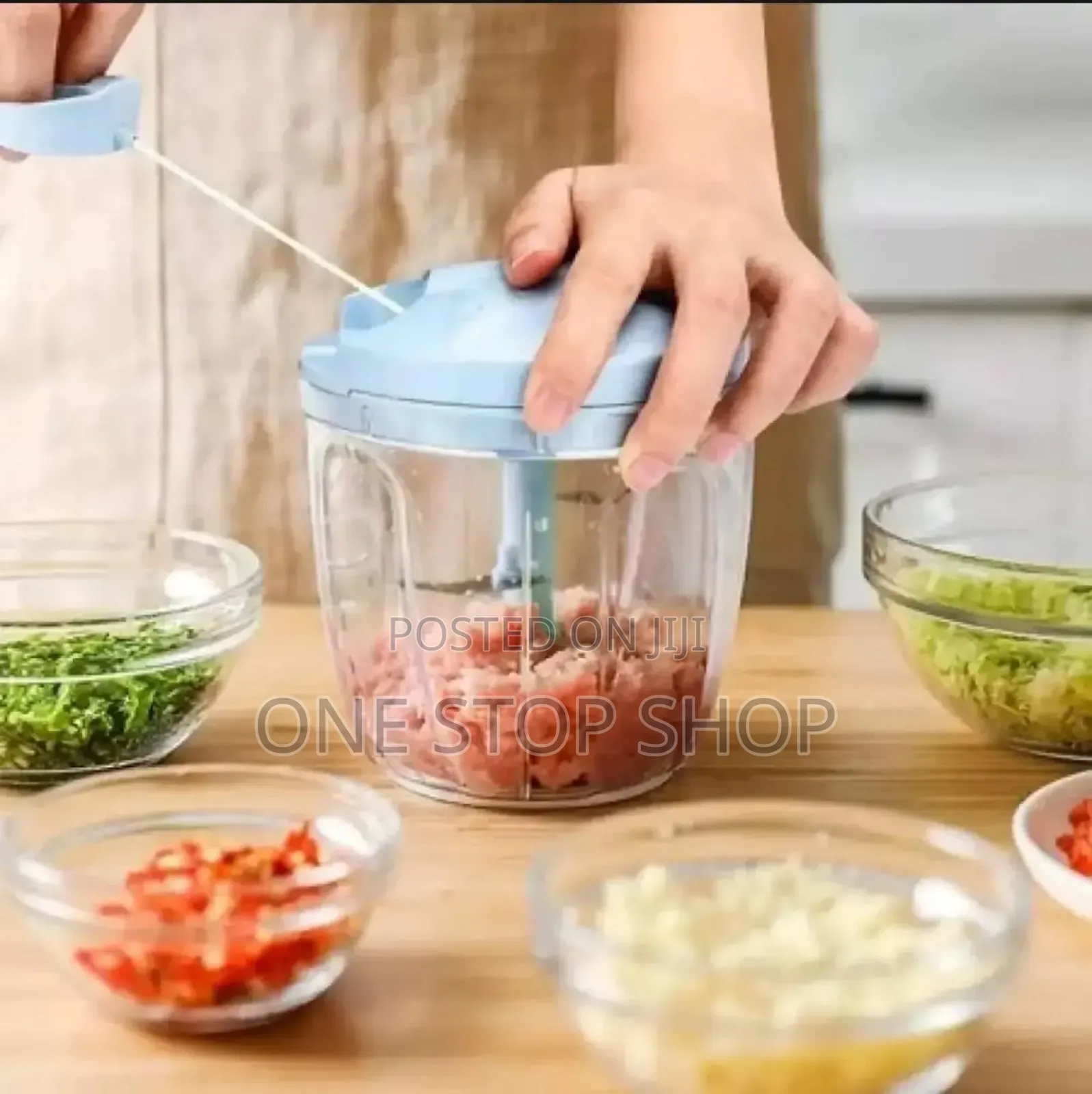 Easy Pull Manual Spin Food Chopper