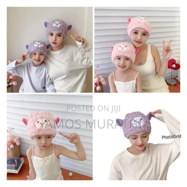 * Sheep Microfiber Dry Hair Towel Cute Cartoon